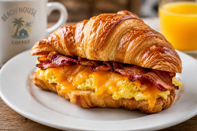 Breakfast Croissant.